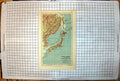 Antique Print Japan And Korea With Parts Siberia & Manchuria Nagasaki 1889 19th