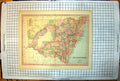 Old Print Australia Map New South Wales Riverine District Clarendon C1880 19th
