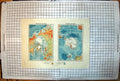Old Print North South Polar Chart World Mercator British Possessions Red