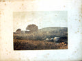 Old Print Shiloh Small Stone Walls Field Boundaries Trees Grasses Stoney
