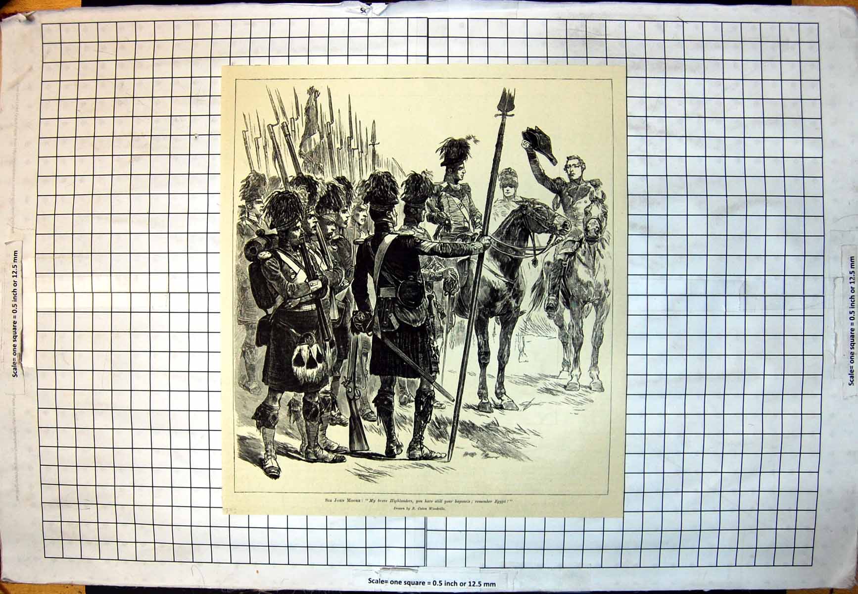 Old Sir John Moore Brave Highlanders Still Bayonets Remember Egypt 1895 19th