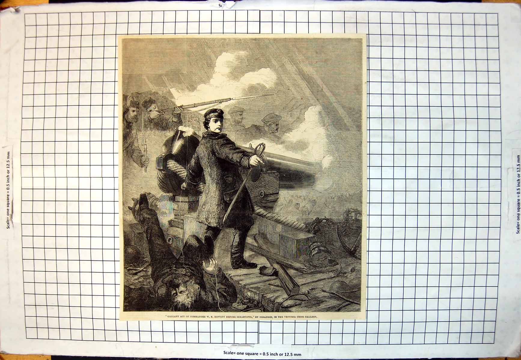 Old Gallant Act Commander W N Hewett Before Sebastopol Desanges 1861 Victorian