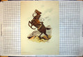 Original Old Antique Print Death Wound John Charlton 1900 Horse Rearing Air