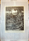 Antique Print Outpost Bethunes Infantry 4000 Prisoners Gen Cronje Surrender
