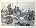 Old Print Battle Alexandria Landing British Army Aboukir Bay R C Woodville1894