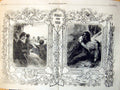 Old Antique Print Peace War Good Will Towards Men Let Slip Dogs War 1856 19th