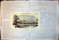 Antique Old Print Flight Europeans From Scene Mutiny Wagons Horses Hills 1857