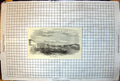 Antique Old Print Meerut The Barracks Buildings Open Ground Wagon Oxen 1857