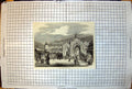 Antique Old Print Gateway Lucknow Ornate Arches Elephant People Baskets 1857