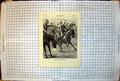 Antique Old Print Sier Requesting One More Go At Enemy Horseback Charge 1899