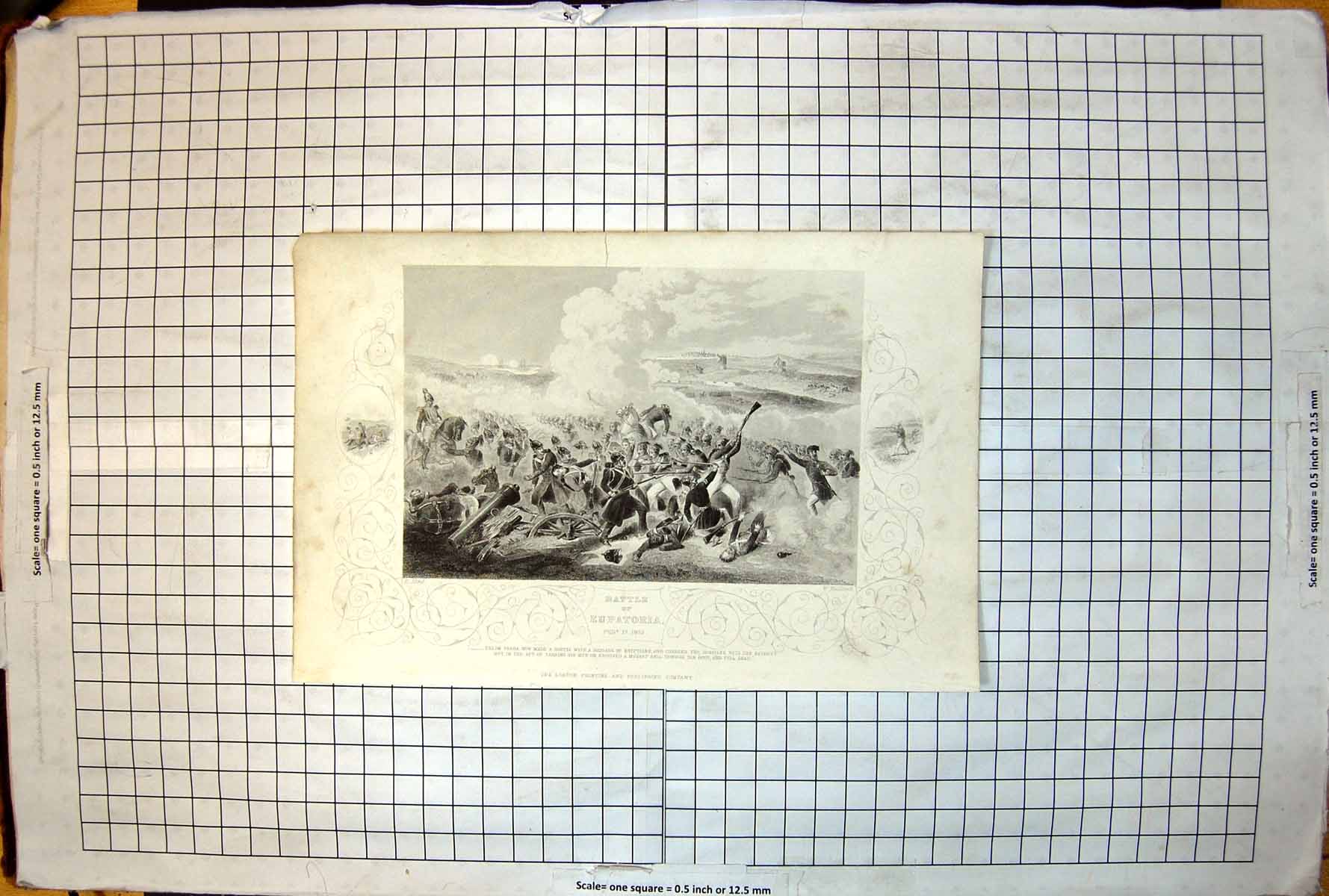 Antique Print Battle Eupatoria Selim Pasha Egyptians Russians Gunfire C1885