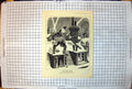 Old Print Big Fire Chief Watcher The Skies Rooftop Snow Searchlights 1941 20th