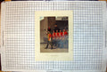 Antique Print Officer Leading Drummers On Parade Past Barracks Colour Study