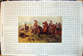 Antique Print Horses Charging Into Battle Dead Runaway High Peaked Helmets