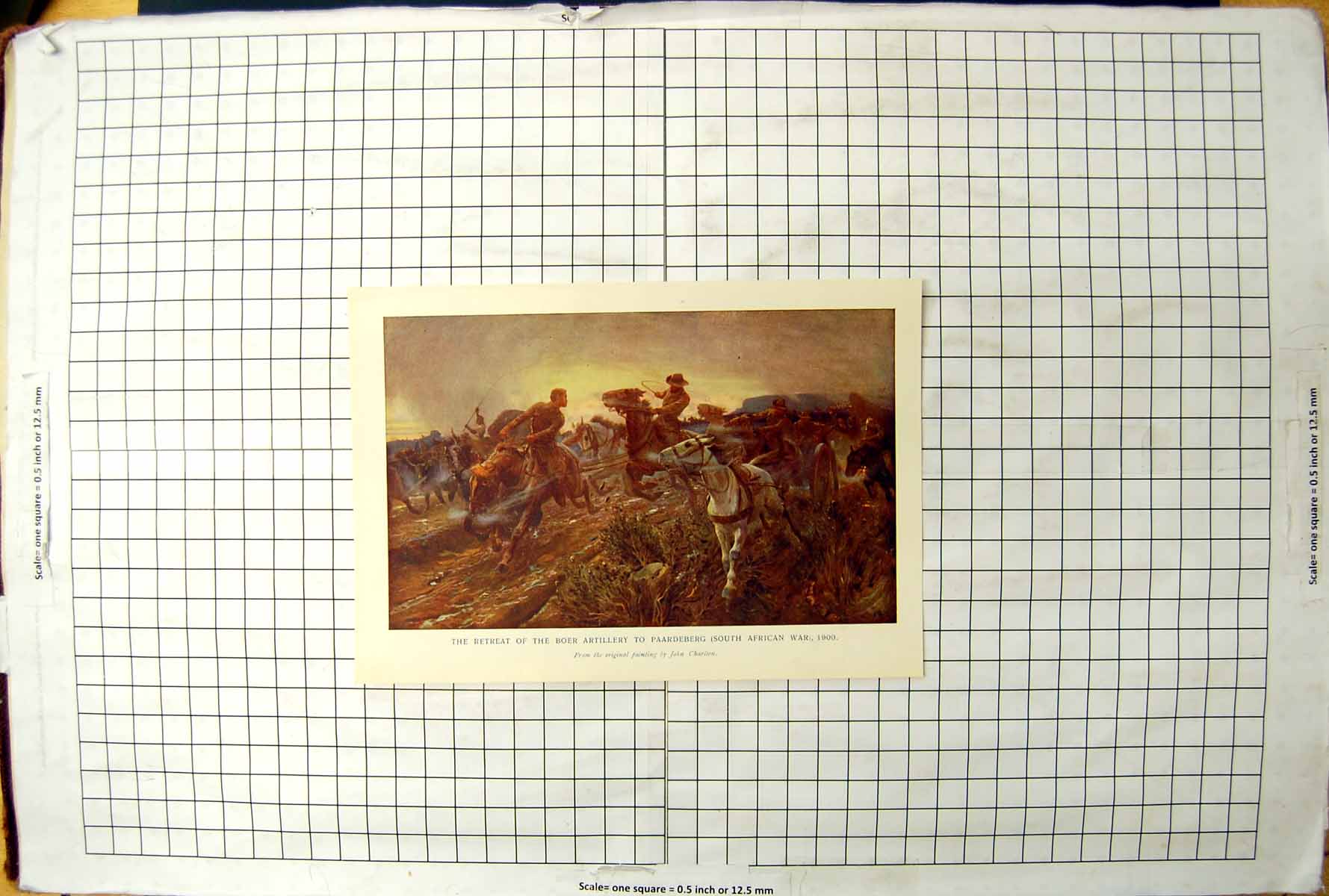 Antique Print Retreat Boer Artillery Paardeberg South African War 1900 1914