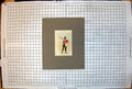 Original Old Antique Print Linesman With Reserve Ammunition