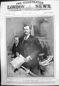 Antique Old Print Rift Lute William Redmond Opposing Grant Lord Cromer 1907