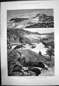 Old Antique Print Views Upper California Seal Point GMining Nevada 1888 19th
