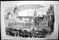 Antique Old Print Coronation King Queen Prussia Entry Konigsberg Castle 1861