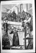 Antique Old Print Franciscan Sculptor Hs Marks Exhibition Royal Academy 1861