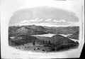 Antique Print Little Windermere Karagweh Captain Grant Mountains Moon 1863 19th