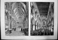 Original Old Antique Print Southwell Cathedral Nottinghamshire Choir Nave 1888