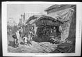 Original Old Antique Print Native Shop Bazaar Street Calcutta Selling Food 1874