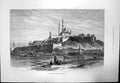 Original Old Antique Print Citadel Cairo Surrounded High Walls 1881 Victorian