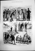 Antique Old Print Land Court Ireland Sub Commissioners Examining Farm 1881 19th