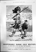 Old Antique Print Geraudels Pastilles Cough Indispensable CWeather 1894 19th