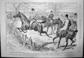 Old Antique Print Ellimans Embrocation Horses Riders Jumping Fence 1890 19th