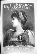 Antique Old Print United Kingdom Tea Company Delicious Quality Flavour 1893