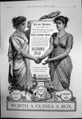Antique Print Beechams Pills Health Crowning Beauty Wnderful Medecine 1890 19th