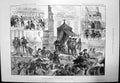 Antique Print Historical Procession Tercentary Defeat Armada Plymouth 1888 19th