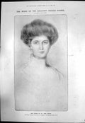 Antique Print Dry Point Paul Helleu Greatest French Etcher Miss Chepin 1907