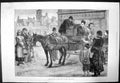 Antique Print Irish Sketch On Her Majestys Service Royal Mail Carriage 1879
