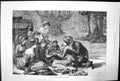 Old Antique Print A Picnic At Burnham Beeches Gypsy Fortune Teller 1879 19th