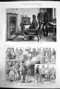 Antique Old Print State Ireland Parnell Kilmainham Jail Kings College 1881 19th