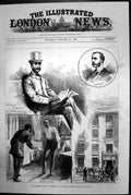 Antique Old Print Arrest Cs Parnell Mp Morrisons Hotel Dublin Land Bill 1881