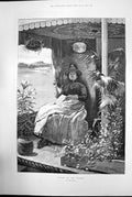 Old Antique Print Queen The Thames By Tom Taylor River Plants London 1891 19th