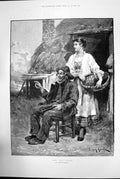 Antique Old Print The Pilot By Davidson Knowles ThatchroTelescope Man 1891 19th