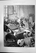 Antique Old Print Presentation Pastoral Staff Bishop London Sion College 1891