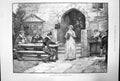 Original Old Antique Print The Ballad The Beggar Bethnal Green 1891 Victorian