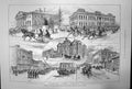 Antique Print Irkutsk Eastern Siberia Sketch Julius Price Horse Sier 1891 19th