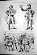 Antique Print Sunday Bird-Fair At The East-End London 1888 Groundsel Seller