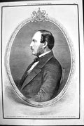 Antique Print His Royal Highness Prince Consort Portrait Death Mayall 1861 19th