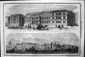 Antique Old Print Museum Scotland Prince Consort New Barracks Chelsea 1861 19th