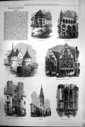 Old Drapers Hall Porte Rabot Quay Belfry Flanders Hotel De Ville 1872 Victorian