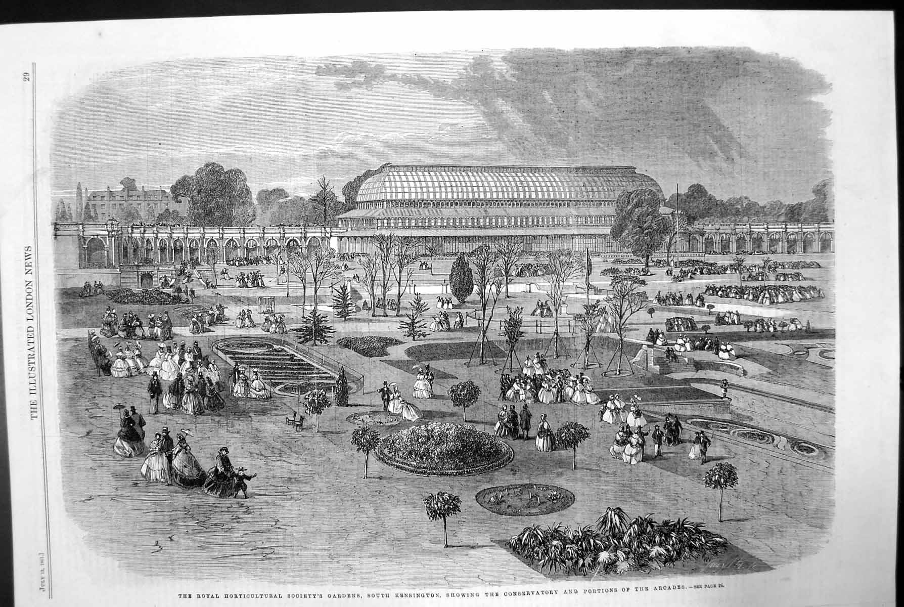 Old Royal Horticultural Society South Kensington Portion Arcade 1861 Victorian