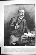 Old Antique Print Mr Ritchie Introducing The Local Government Bill 1888 19th